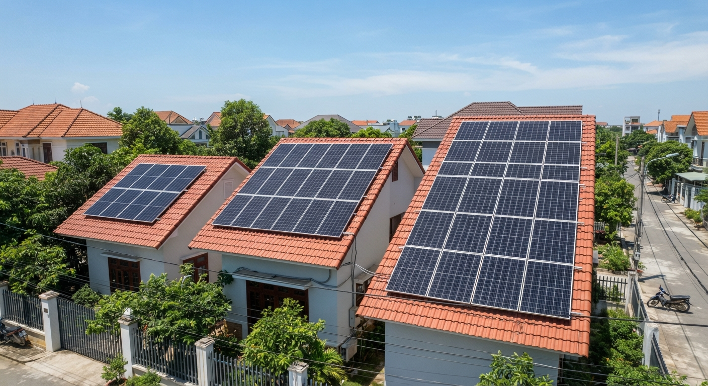 Các mức công suất điện mặt trời phổ biến cho hộ gia đình